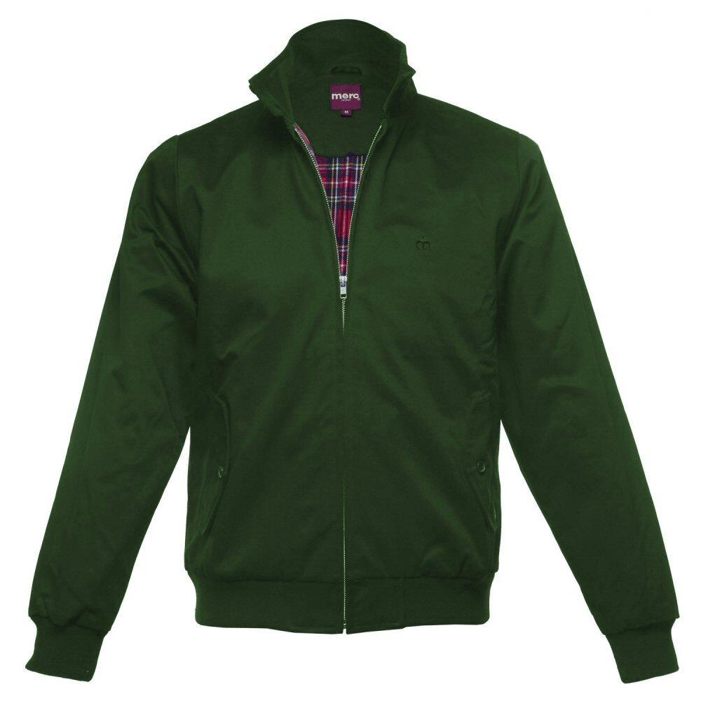 New Merc London Mod Fit Harrington Jacket Forest Green Adaptor Clothing